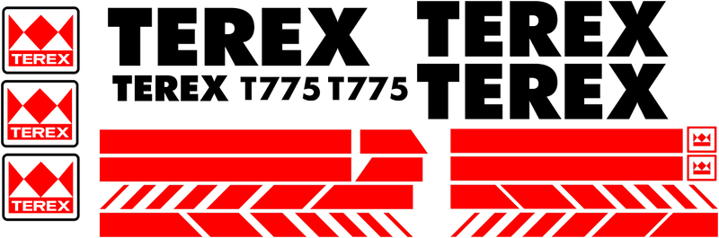 Terex T775 Decal Set