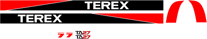 Terex TA27 Decal Set