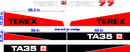 Terex TA35 GEN7 Decal Set