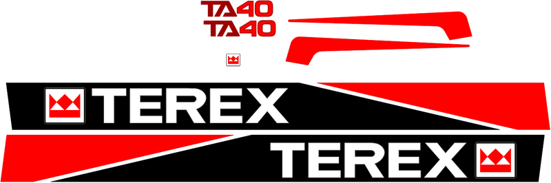 Terex TA40 Decal Set