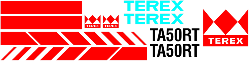 Terex TA50RT Decal Set