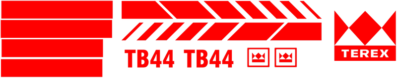 Terex TB44 Decal Set