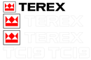 Terex TC19 Decal Set