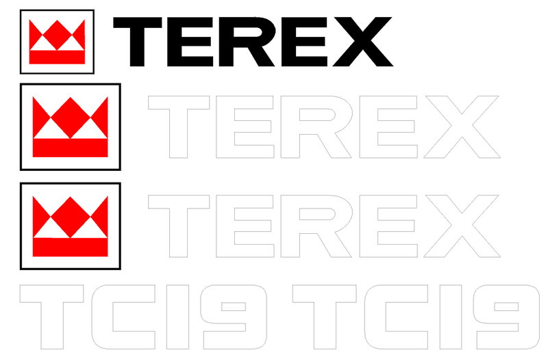 Terex TC19 Decal Set