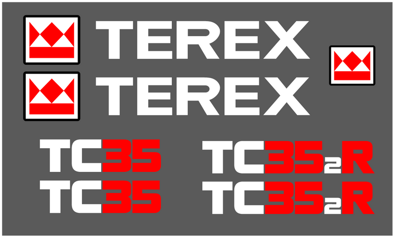 Terex TC35 Decal Set