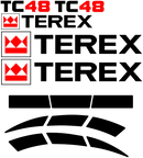 Terex TC48 Decal Set