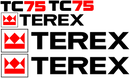 Terex TC75 Decal Set