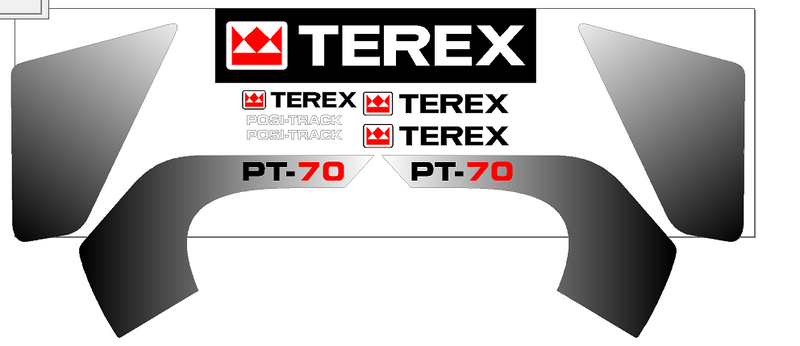 Terex PT70 Decal Set