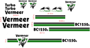 Vermeer 1250BC  Decal Set