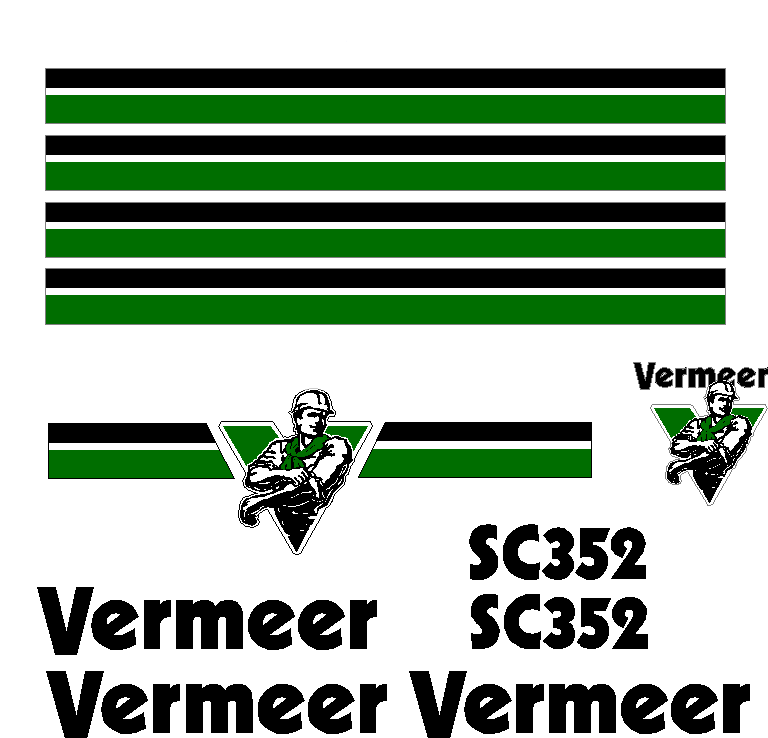 Vermeer SC352  Decal Set