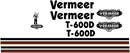 Vermeer T600D  Decal Set