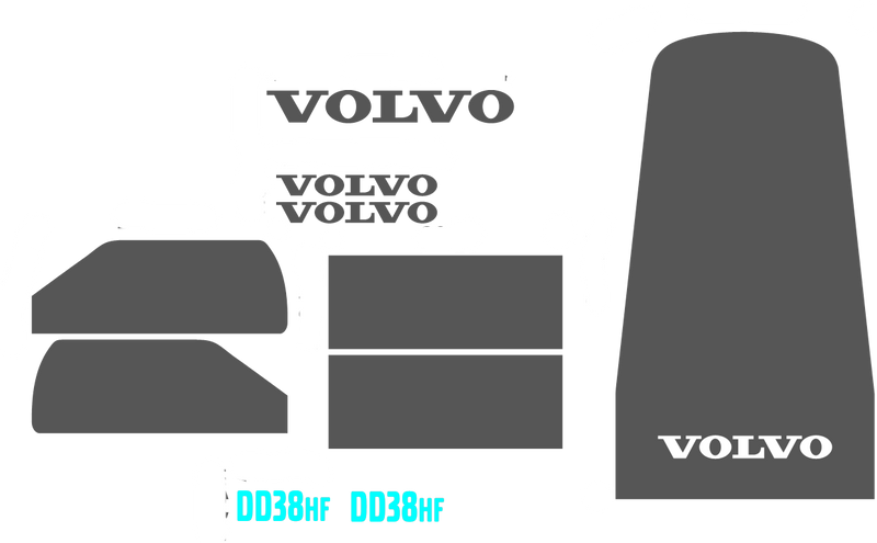 Volvo DD38HF Decal Set