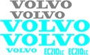 Volvo EC210 LC Decal Set