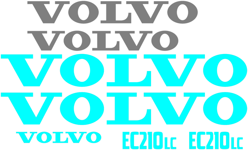 Volvo EC210 LC Decal Set