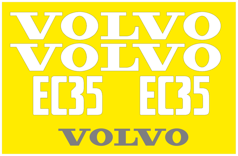 Volvo EC35 Decal Set