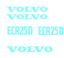Volvo ECR25D Decal Set