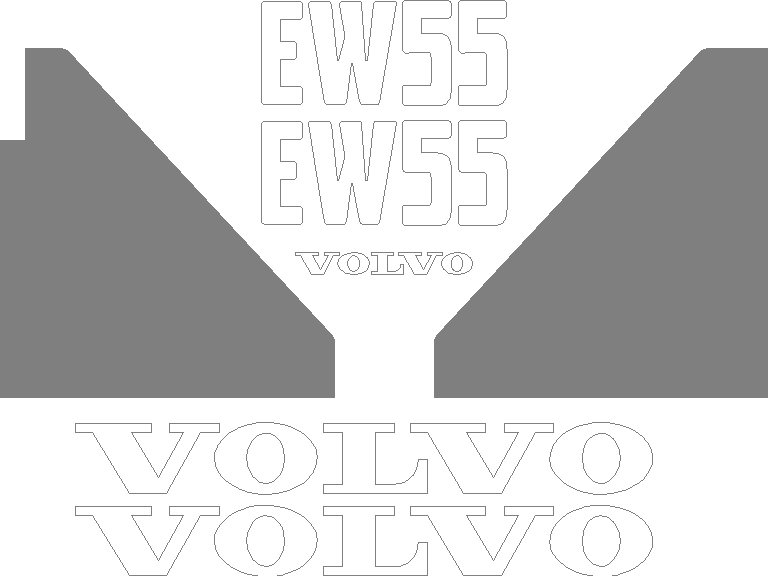 Volvo EW55 Decal Set