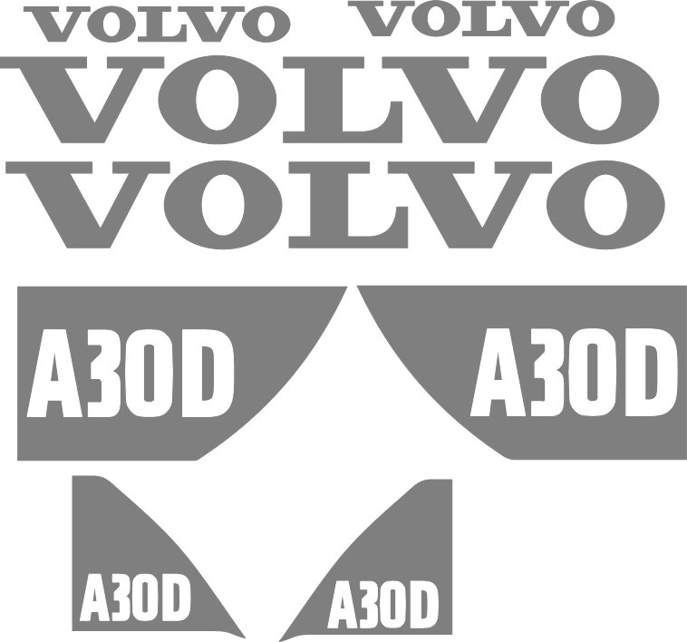 Volvo A30D Decal Set