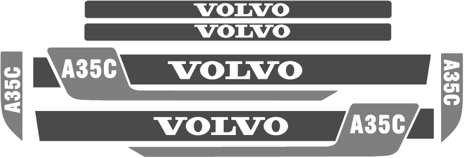 Volvo A35C Decal Set