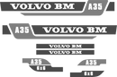 Volvo A35 Decal Set