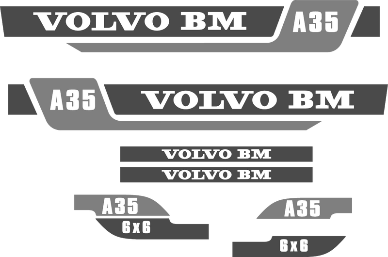 Volvo A35 Decal Set
