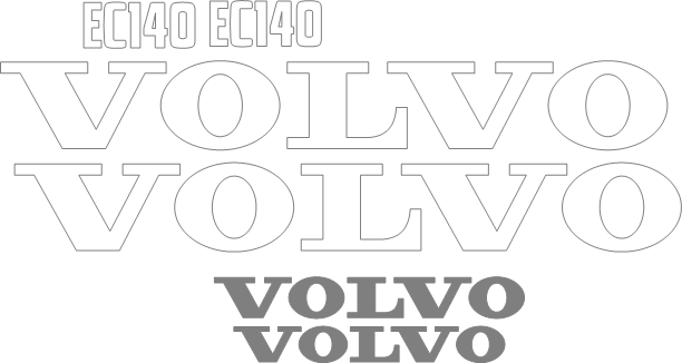 Volvo EC140 Decal Set