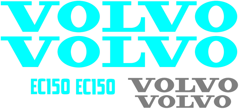 Volvo EC150 Decal Set