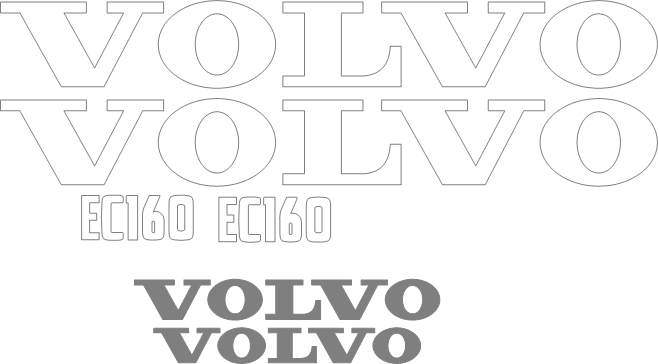 Volvo EC160 LC Decal Set
