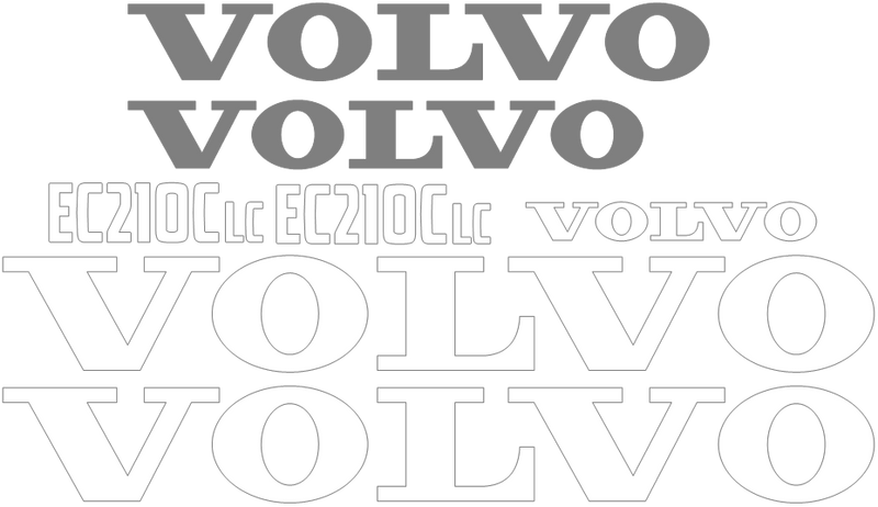 Volvo EC210C LC Decal Set