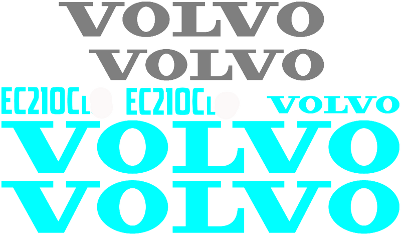 Volvo EC210CL Decal Set