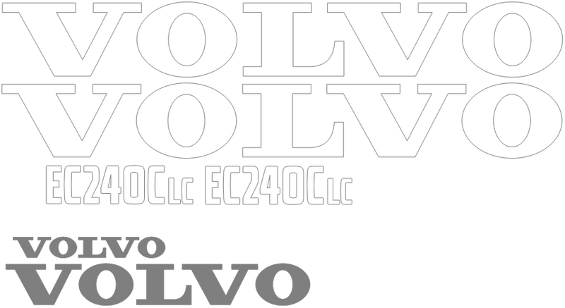 Volvo EC240C LC Decal Set