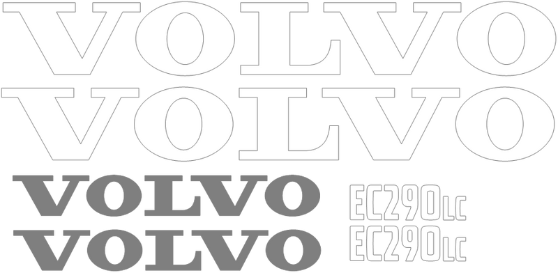 Volvo EC290 LC Decal Set