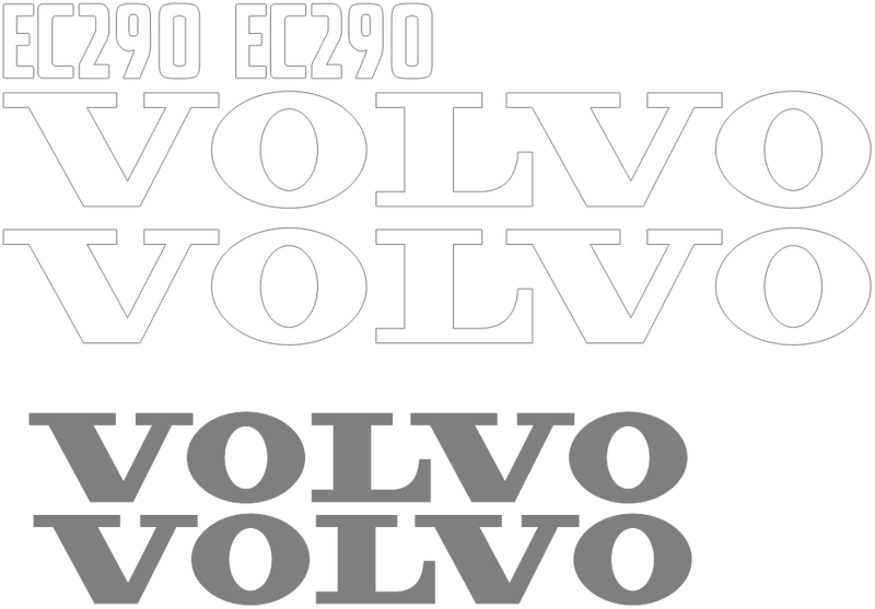 Volvo EC290 Decal Set