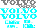 Volvo EC360B LC Decal Set