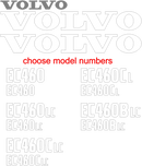Volvo EC460 Decal Set