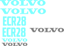 Volvo ECR28 Decal Set
