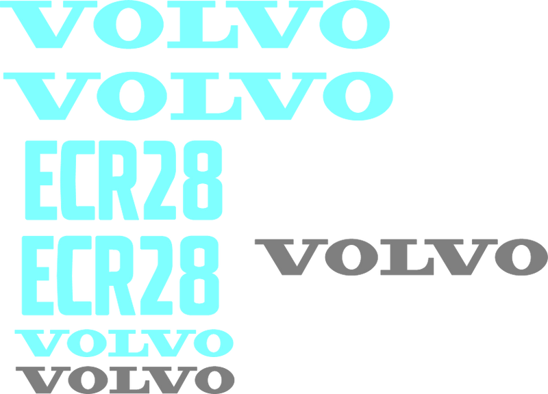 Volvo ECR28 Decal Set
