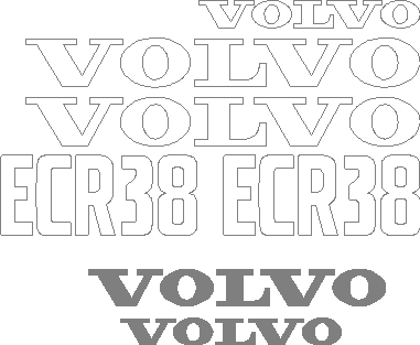 Volvo ECR38 Decal Set