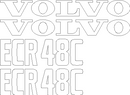 Volvo ECR48C Decal Set