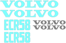 Volvo ECR58 PLUS Decal Set
