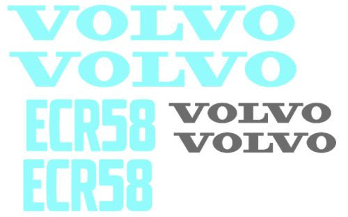 Volvo ECR58 Decal Set