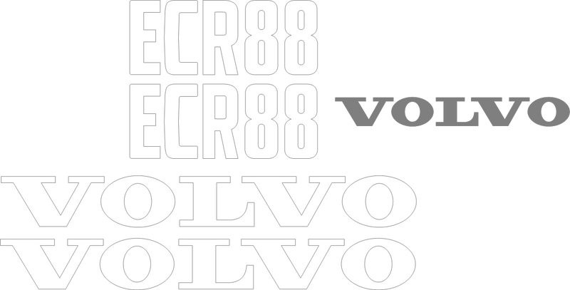 Volvo ECR88 Decal Set