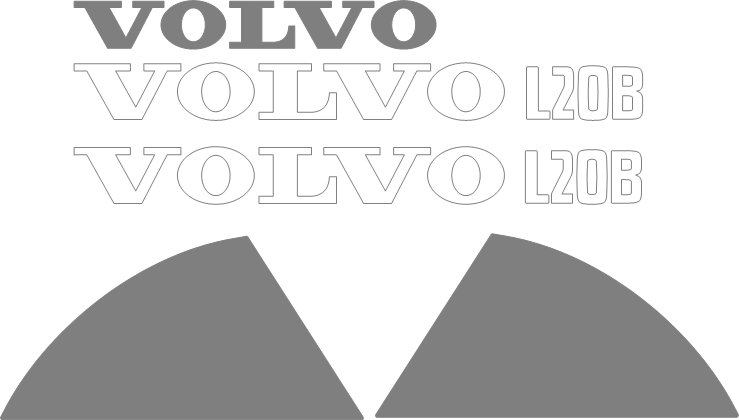 Volvo L20B Decal Set