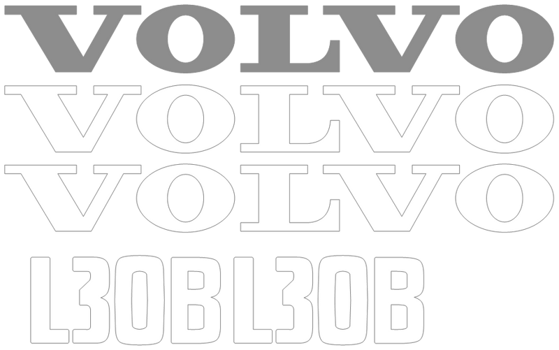 Volvo L30B Decal Set
