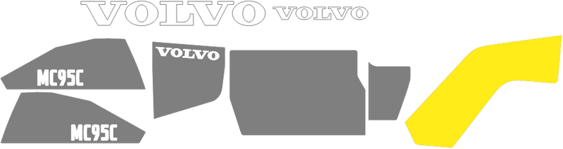 Volvo MC95C Decal Set