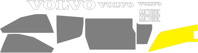 Volvo MCT85C Decal Set