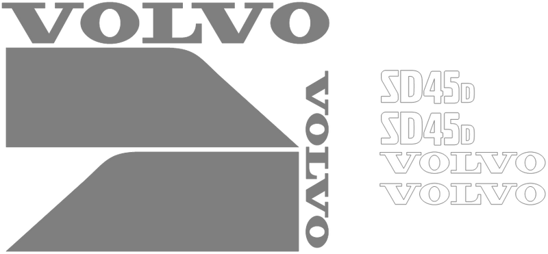 Volvo SD45D Decal Set