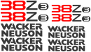 Wacker Neuson 38Z3  Decal Set