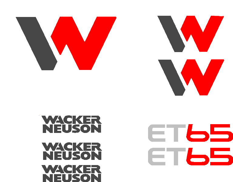 Wacker Neuson ET65  Decal Set