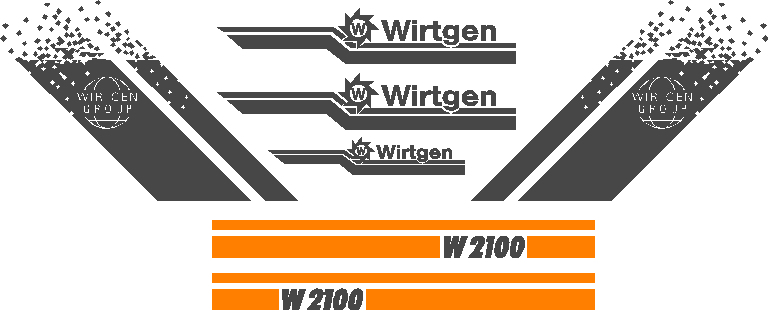 Wirtgen W2100  Decal Set